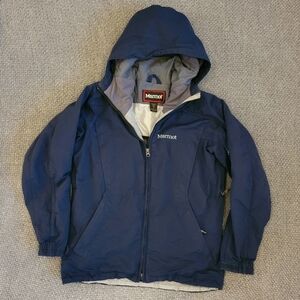 Marmot Womens Navy Insulated Winter Ski Snowboarding Hiking Jacket Size S Warm